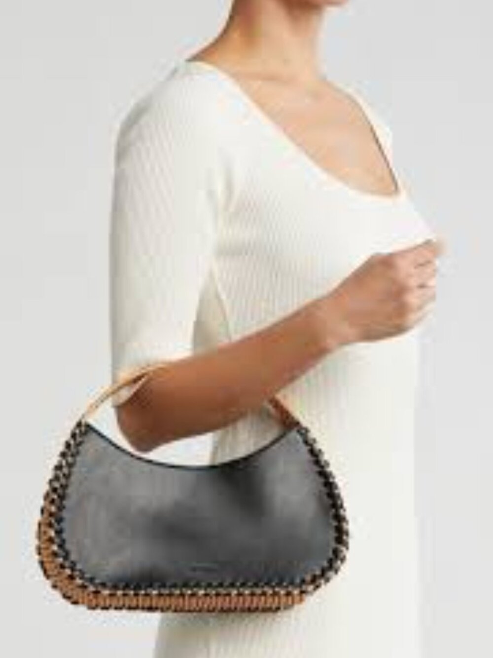 Wicker Whipstitch Tote Bag